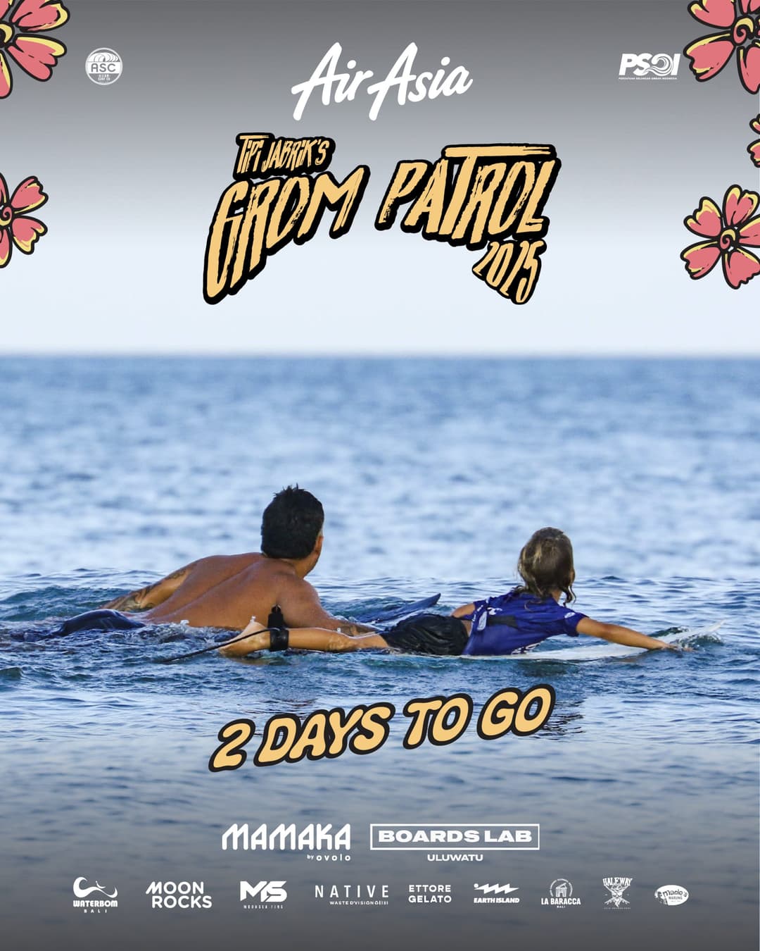 2 Days to Go: Tipi Jabrik’s Grom Patrol Grand Final 2025 Arrives in Bali with 150+ Young Surfers from 19 Countries!