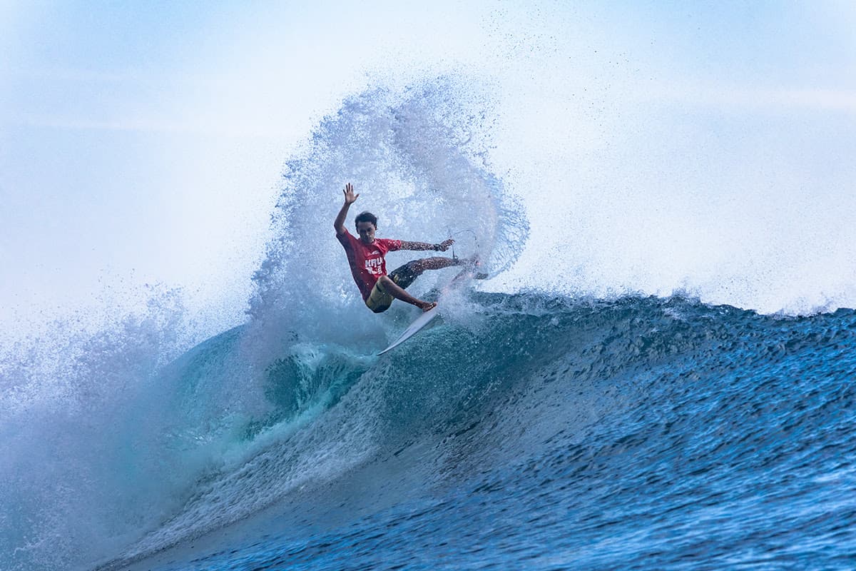 Breakthrough Performances In Pumping Surf, Finals Day Tomorrow at Krui Pro QS 6,000