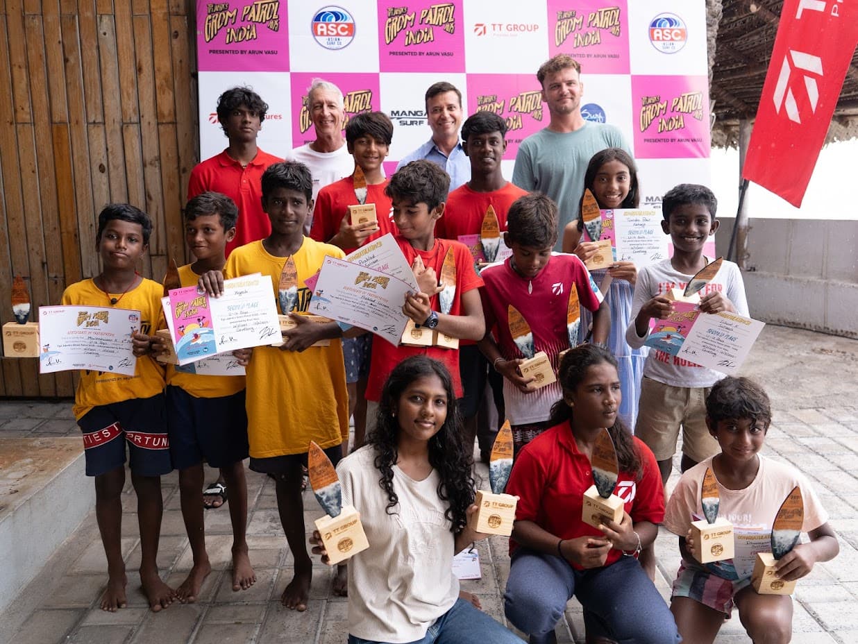 Tipi Jabrik’s Grom Patrol India Celebrates Covelong Champions and Bali Final Winners