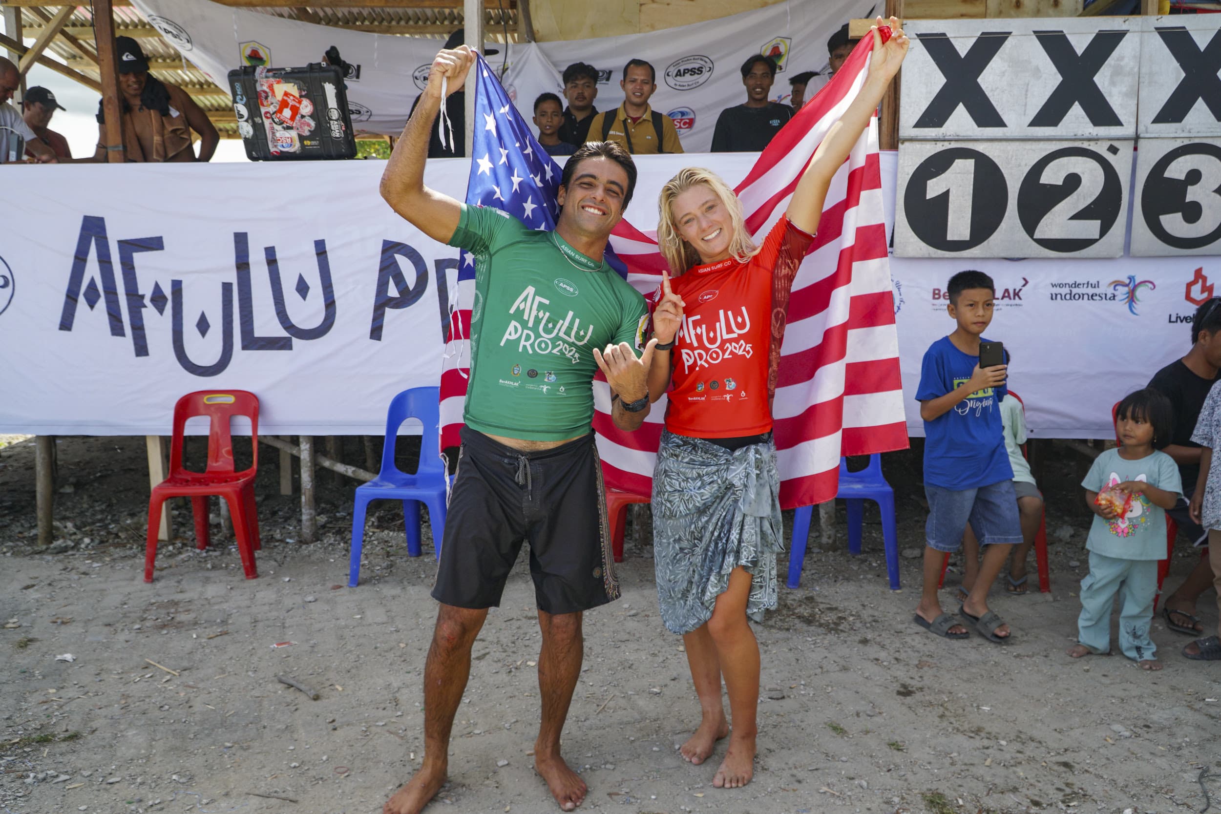 Ella McCaffray and Rafael Castro Win Afulu Pro 2025 APSS Shortboard Divisions